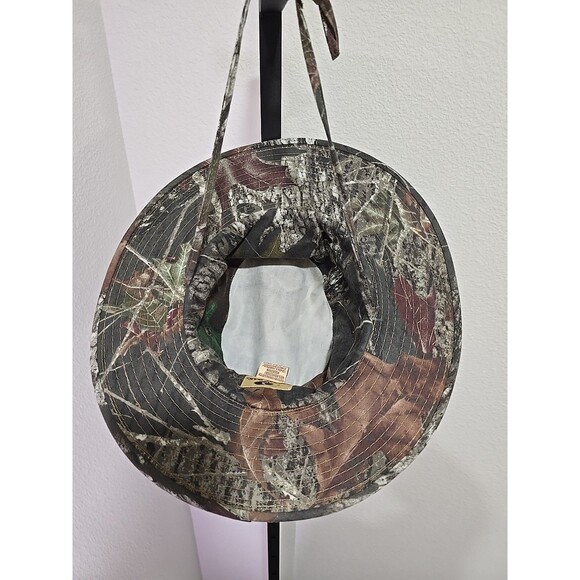 Mossy Oak Safari Wide Brim Hat Mens Small Camo Outdoor Cap Hiking Vented Camping - Picture 3 of 4
